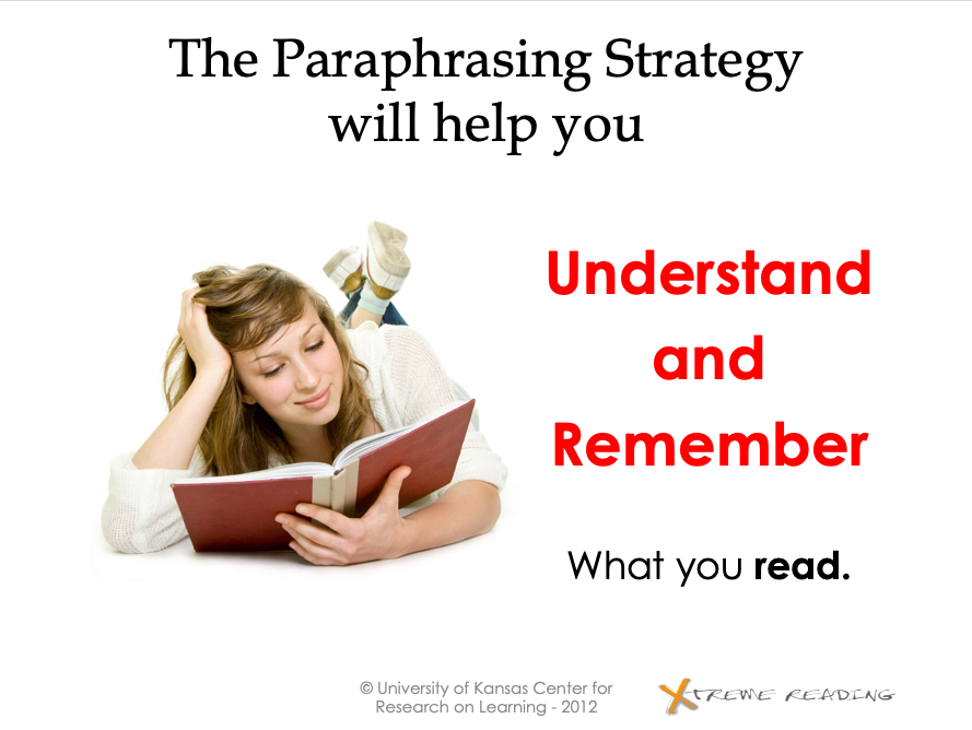 paraphrasing strategy